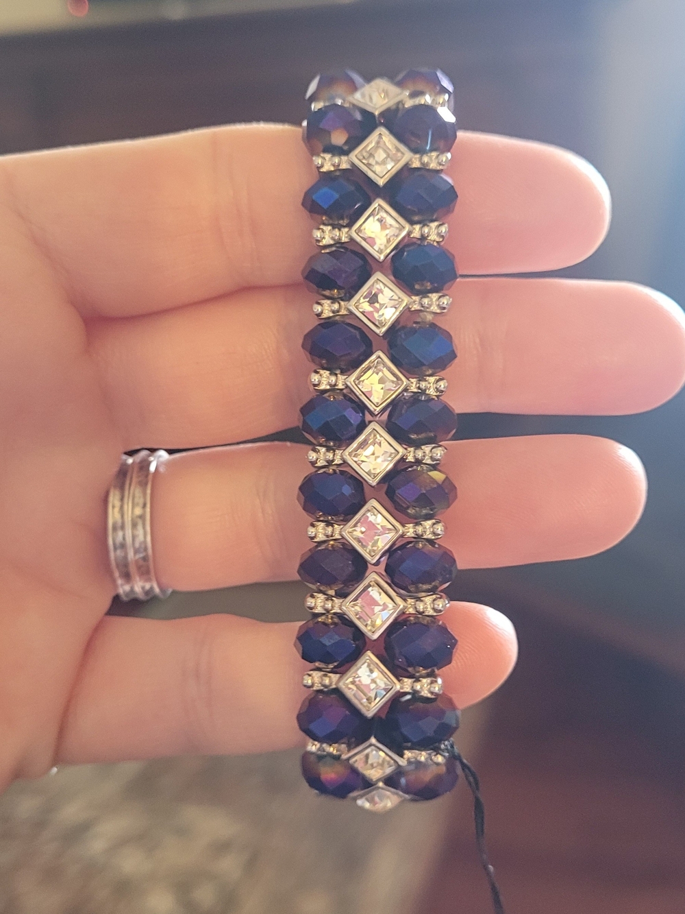 Purple Amethyst Stretch Bracelet